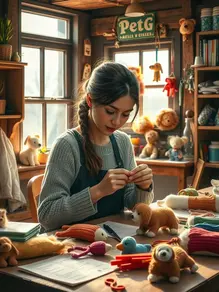 Exploring the creative connection between the world of handmade crafts and furry friends.