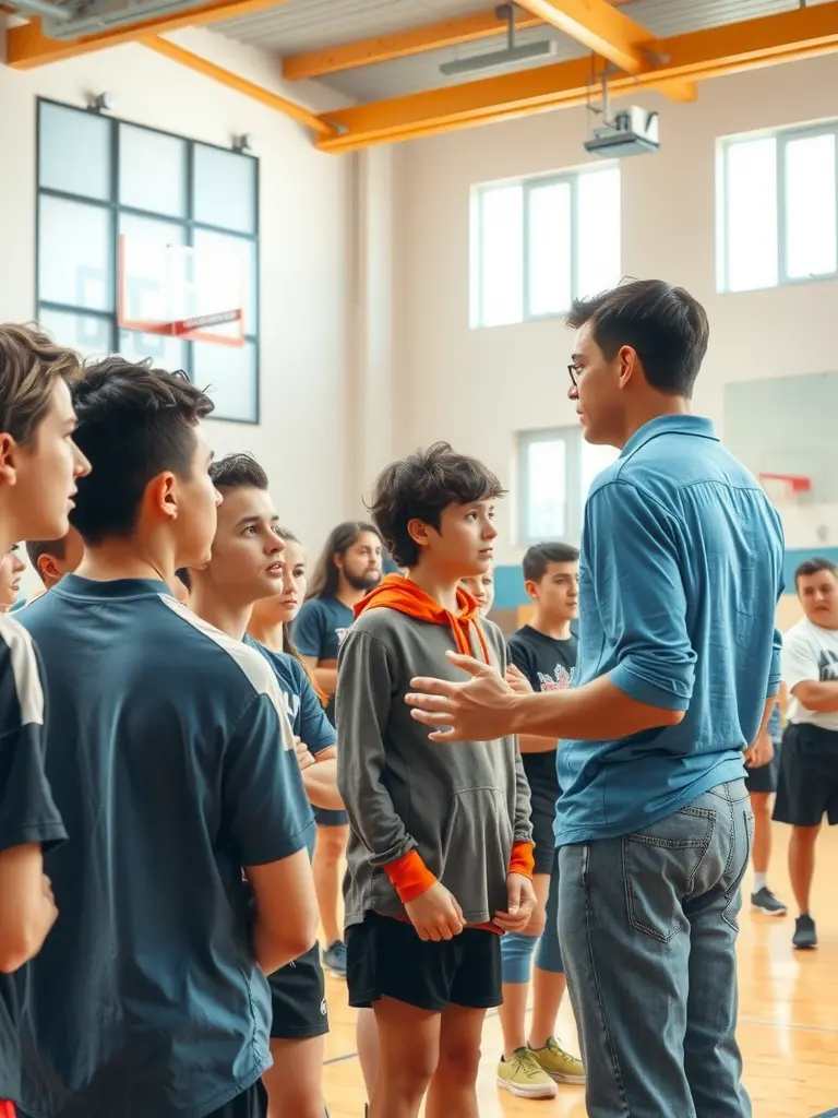 The teacher transforms the competition venue into a highly effective training ground, where students showcase their incr