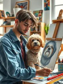 A Novice Artist's Initial Adventure into the World of Cute Pets