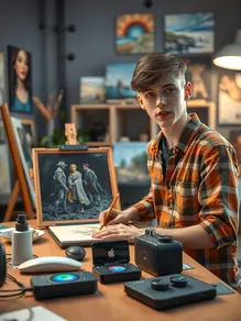 The digital wave leads creative professionals to play with new tools with a small budget.